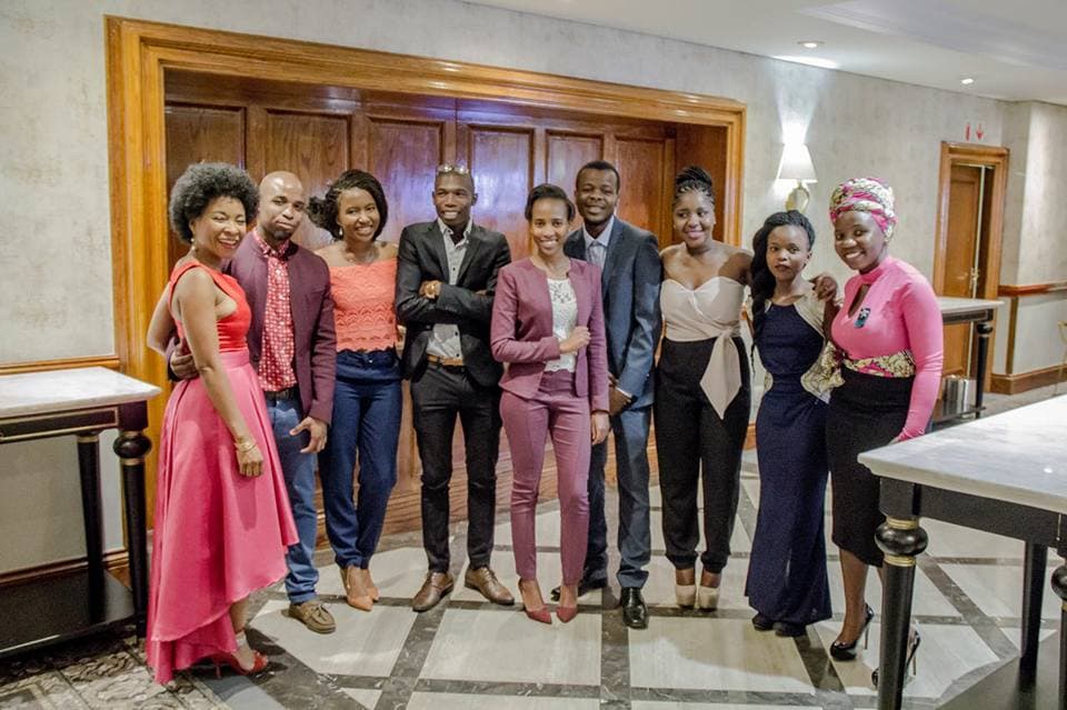 Young Students with Prof. Phakeng